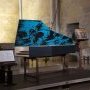 Clavecin appartenant à Bernard Foccroule - Couvercle peint par Fabienne Verdier