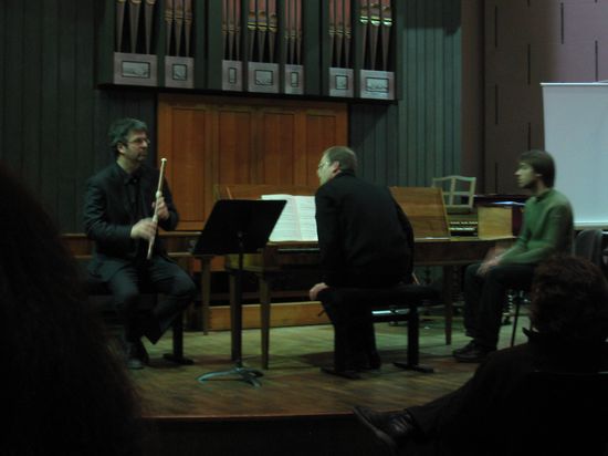 <p>Benjamin Steens, clavicorde, et Jacques-Antoine Bresch, traverso.</p>
